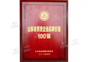 山東民營企業(yè)品牌價值100強(qiáng)